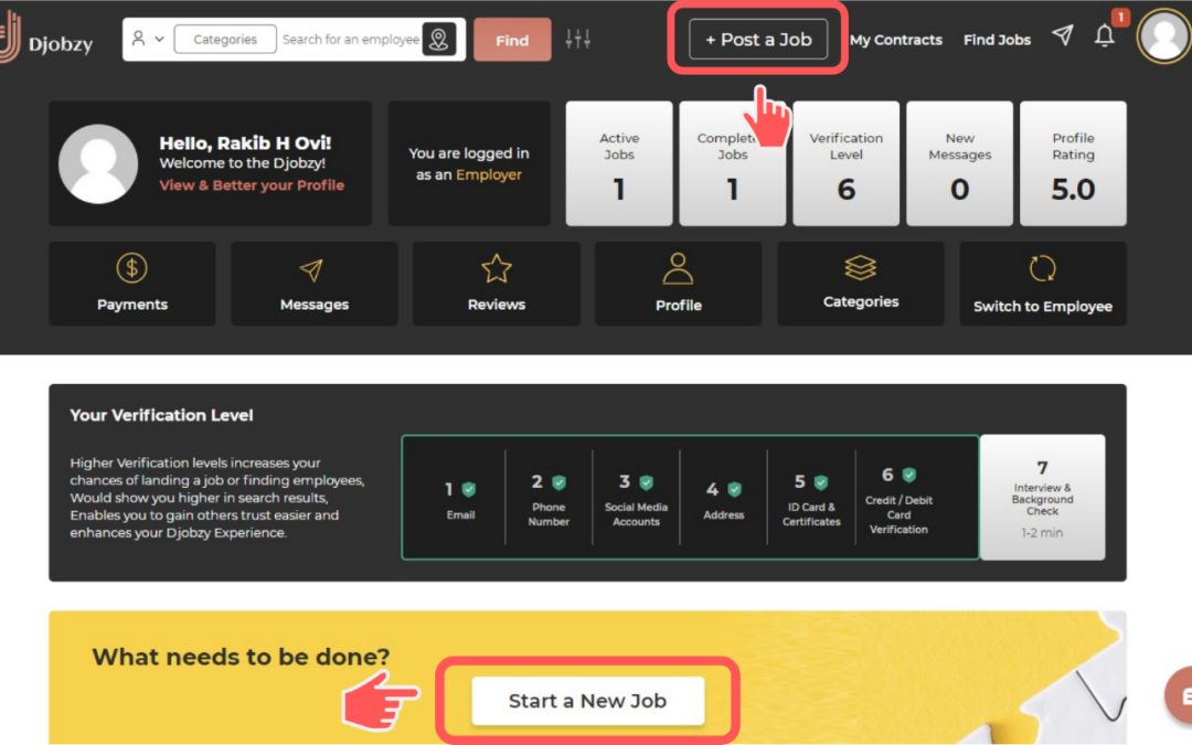 How to Post a Job on Djobzy