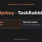 Djobzy vs TaskRabbit comparison — Live map vs Hourly tasks